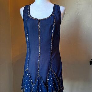 Ark & Co Navy 1920s-Inspired Sequin Dress - Size L